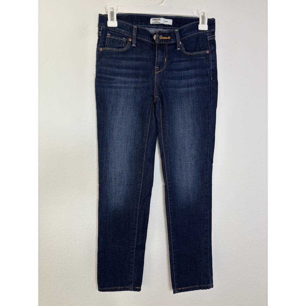 Signature by Levi Strauss Gold Label Skinny Jeans Dark Wash Girls Size 12